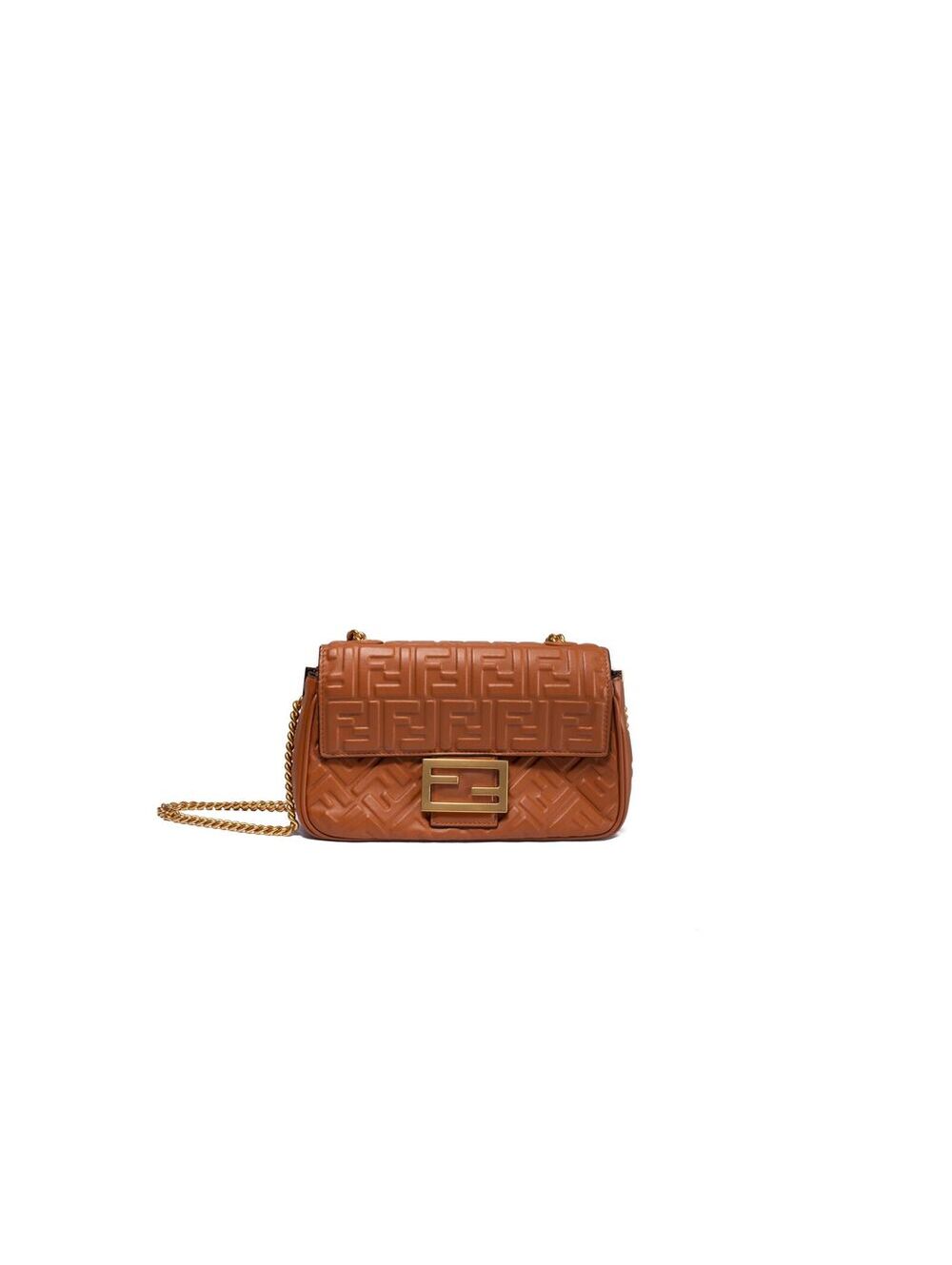 Fendi Brown Leather Baguette
